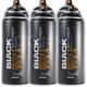 Montana Black - Black (9001) 6 Can Deal - High Pressure Matt Finish - 6 x 400ml Cans