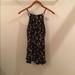 American Eagle Outfitters Pants & Jumpsuits | American Eagle Black Floral Halter Neck Romper Size Xs | Color: Black | Size: Xs