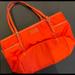 Kate Spade Bags | Kate Spade New York Vintage Nylon Tote With Leather Trim. Good Condition. | Color: Orange | Size: 16.5” Across X 10.5” Tall X 6.5 Deep