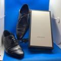 Gucci Shoes | Gucci Men’s Lace Shoes Made In Italy Size 7 Us 429192 Logo Shoes | Color: Black | Size: 7