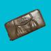 Coach Bags | Coach Madison Metallic Accordion Zip Around Wallet | Color: Silver | Size: Os