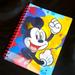 Disney Other | 3 For $15 Mickey Mouse Hieroglyphic Spiral Notebook Journal | Color: Blue/Red | Size: Osb