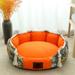 Captive Gala Dog Sofa Cotton in Orange | 5.9 H x 19.69 W x 17.71 D in | Wayfair 01LXL915QFMV2GQ2TC