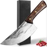 Orchids Aquae Chinese Chef"s Knife For Slicing Meat & Vegetables, Heavy Duty Meat Cleaver & Forged High Carbon Steel Full Tang Blade | Wayfair