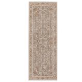 White 36 x 0.4 in Area Rug - Joss & Main Sylvan Oriental Gray Area Rug Polyester/Viscose | 36 W x 0.4 D in | Wayfair