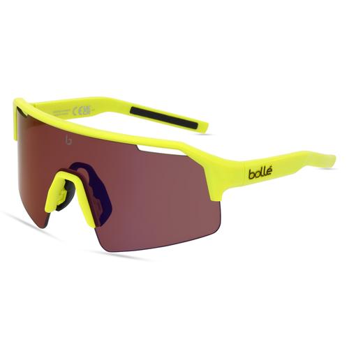 Bollé C-SHIFTER Unisex-Sonnenbrille Vollrand Monoscheibe Kunststoff-Gestell, gelb