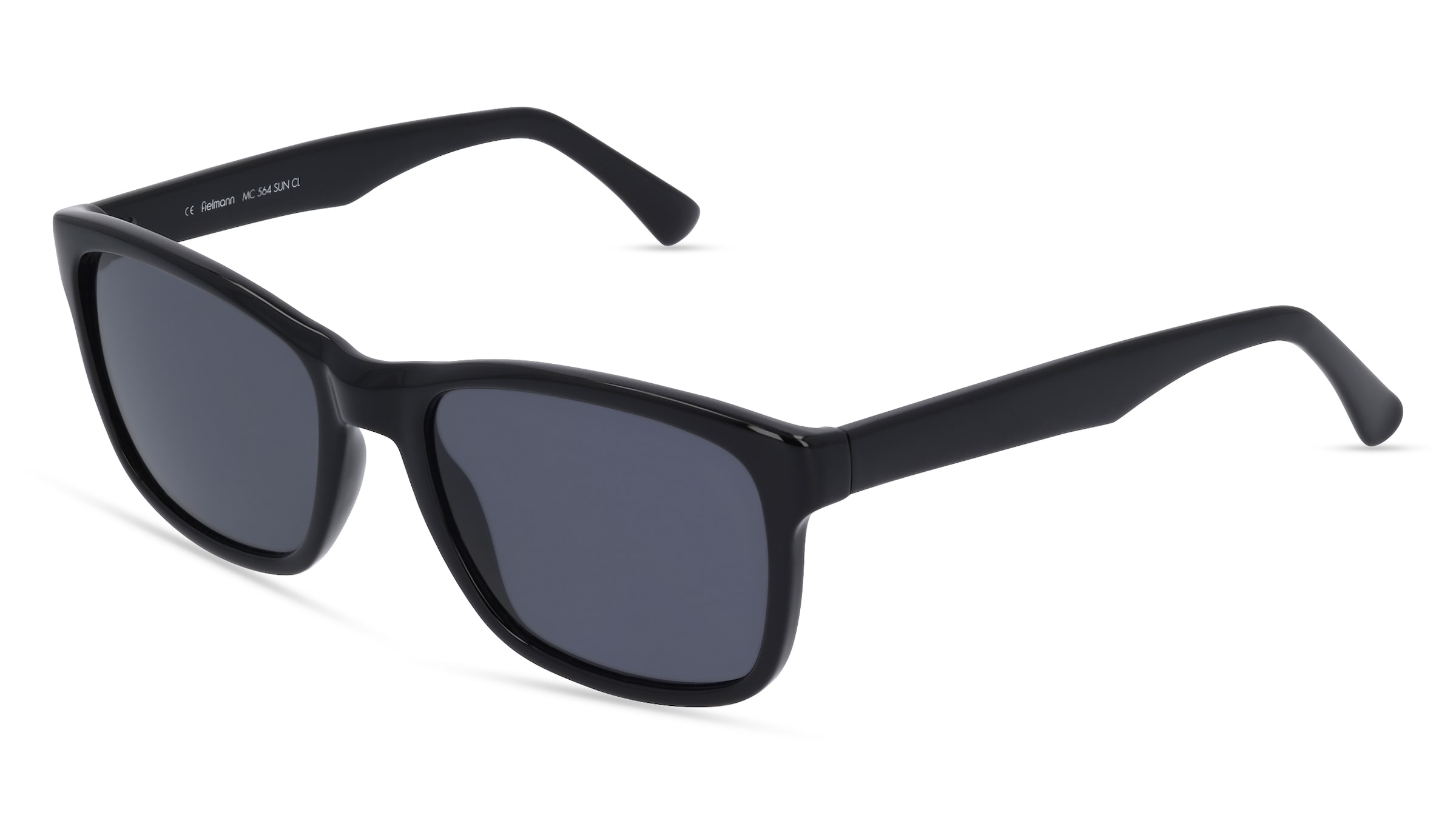 Fielmann MC 564 SUN CL Herren-Sonnenbrille Vollrand Quadratisch Propionat-Gestell, schwarz