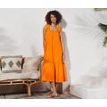 Tchibo - Popeline-Kleid - Damen - Gr. 38 - orange