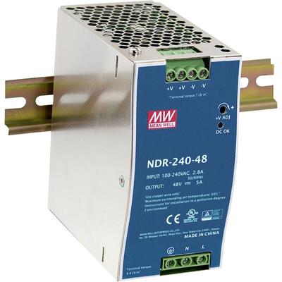 Mean Well NDR-240-48 Hutschienen-Netzteil (DIN-Rail) 240 W Anzahl Ausgänge:1 x Inhalt 1 St.