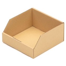 KK Verpackungen 900 Regalkartons 200 x 200 x 100 mm Sortierboxen Lagerboxen Aufbewahrung Wellpappe Image