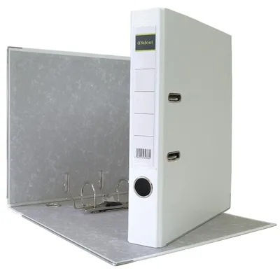 Midori 10 x Aktenordner PP A4 50 mm Weiss Kunststoff Archiv Büroordner Ringordner Image