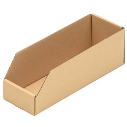KK Verpackungen 200 Regalkartons 300 x 100 x 100 mm Sortierboxen Lagerboxen Aufbewahrung Wellpappe Image