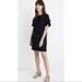 Madewell Dresses | Madewell Black Ruffle Sleeve Moment Shift Business Casual Dress - M | Color: Black | Size: M