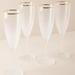 Anthropologie Dining | Dobra Flutes, Set Of 4 | Color: Gold/White | Size: 7.5 Oz.