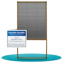 APANA Fliegengitter Insektenschutz Dachfenster Plissee Alurahmen Bausatz,Farbe:braun (RAL8001),Größe (Breite x Höhe):80 x 160 cm Image