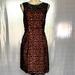 Jessica Simpson Dresses | Black Sleeveless Midi Dress | Color: Black/Orange | Size: 12