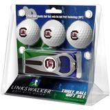 South Carolina Gamecocks 3-Pack Golf Ball Gift Set with Hat Trick Divot Tool