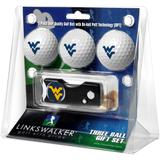 West Virginia Mountaineers 3-Pack Golf Ball Gift Set with Spring Action Divot Tool