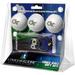 Georgia Tech Yellow Jackets 3-Pack Golf Ball Gift Set with Black Hat Trick Divot Tool