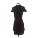 Forever 21 Casual Dress - Bodycon: Black Solid Dresses - Women's Size Small