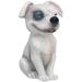 Trinx Deatrick Ebros Sinister Grinning Tramp Dog Pet Pals Collectible Figurine Resin in Blue/White | 4.25 H x 2.75 W x 2.25 D in | Wayfair