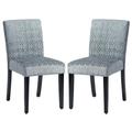 Red Barrel Studio® Side Chair Wood/Upholstered in Gray/Black | 34.4 H x 16.9 W x 21.3 D in | Wayfair 065D48278C5946C3A4707418E5027479