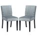 Red Barrel Studio® Side Chair Wood/Upholstered in Gray/Black | 34.4 H x 16.9 W x 21.3 D in | Wayfair 065D48278C5946C3A4707418E5027479