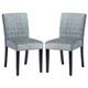 Red Barrel Studio® Side Chair Wood/Upholstered in Gray/Black | 34.4 H x 16.9 W x 21.3 D in | Wayfair 065D48278C5946C3A4707418E5027479