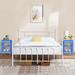 Trent Austin Design® Kempst Bedroom Set Bed & Nightstand Set 3 Piece Metal in Blue | 42.9 H x 80 D in | Wayfair F1DDC509A4704812990470FE4638E1FF