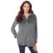 Plus Size Women's Corduroy Big Shirt by Roaman's in Slate (Size 42 W) Button Down