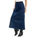 Plus Size Women's Invisible Stretch® All Day Cargo Skirt by Denim 24/7 in Medium Stonewash (Size 42 W)