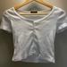 Brandy Melville Tops | Cute White Crop Top | Color: White | Size: S