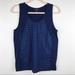 J. Crew Tops | J. Crew Navy Inset Embellished Tank Top Sleeveless Size Medium Casual | Color: Blue | Size: M