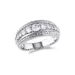 Belk & Co Lab Created 1.2 Ct Tgw Created White Sapphire Graduated Ring In Sterling Silver, 6