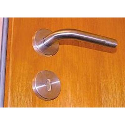 Edelstahl Türbeschlag modernes Design Türdrückergarnitur silber Image