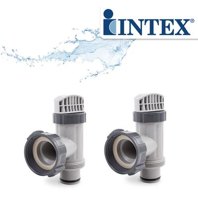 Intex - 2x Absperrhahn Wasserhahn für Pool 10747