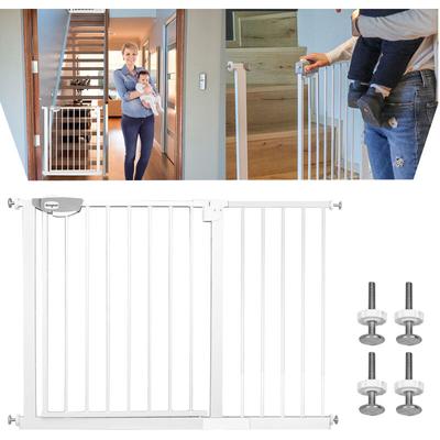 Uisebrt - Türschutzgitter Ohne Bohren Treppenschutzgitter für Kinder 105-115cm breit, Auto-Close Image