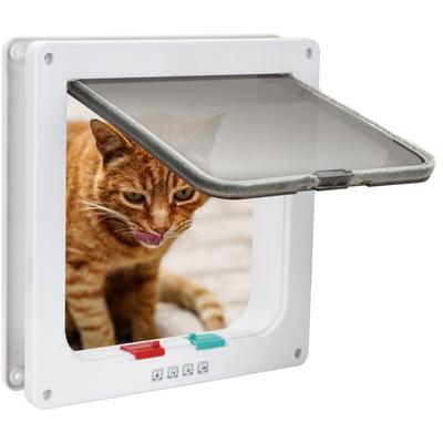 TolleTour Katzenklappe Katzenklappen Katzentür 4 Wege Freilauftür PetSafe Haustierklappe Katzentüren Image