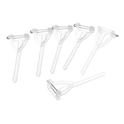 Plastic Safety Pins Corsage Buttonhole for DIY Wedding Flower, 150pcs - White