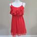 American Eagle Outfitters Dresses | American Eagle Outfitters Ruffle Dress | Color: Orange | Size: M