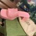 Gucci Shoes | Beautiful Authentic Gucci Sandals, Worn Twice Only Good Condition. | Color: Pink | Size: 37