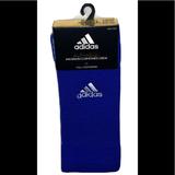 Adidas Underwear & Socks | Adidas Alphaskin Maximum Cushion Crew Socks 1 Pair Men 9.5-12 Blue W/ White Logo | Color: Blue/White | Size: Men 9.5-12 Women 10-12