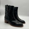 J. Crew Shoes | J. Crew Dean Black Leather Women's Boots Nwot | Color: Black | Size: 8