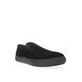 Men's Propet Kip Men'S Suede Slip On Sneakers by Propet in Black (Size 17 M)