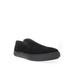 Men's Propet Kip Men'S Suede Slip On Sneakers by Propet in Black (Size 8 1/2 M)