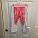Adidas Pants & Jumpsuits | Adidas By Stella Mccartney - White & Hot Pink Leopard Print 3/4” Pants - Size M | Color: Pink/White | Size: M