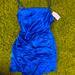 Zara Dresses | Brand New Royal Blue Silk Zara Mini Dress. Fits Size M/L. New With Tags | Color: Blue | Size: M/L