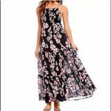 Free People Dresses | Free People Black And Pink Floral Maxi Dress | Color: Black/Pink | Size: S