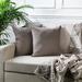 Lilijan Home & Curtain Faux Velvet Pillow Covers in Gray | 12 H x 20 W in | Wayfair Llj-30208-2CC-8691-1220