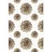 White 36 x 24 x 0.06 in Area Rug - Winston Porter Jessyka Floral Machine Woven Indoor/Outdoor Area Rug in Brown/Tan | Wayfair